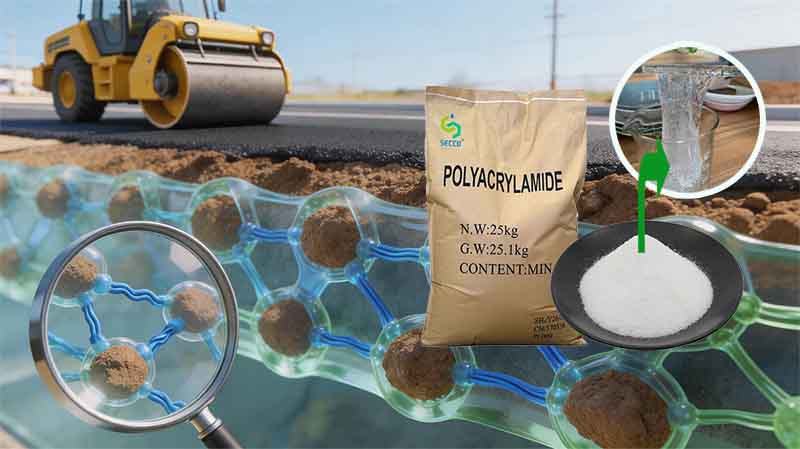 Fr&aring;n rening av avloppsvatten till gr&ouml;n v&auml;gbyggnad: Den industriella revolutionen av polyakrylamid i v&auml;gbyggnad